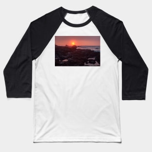 Red and Orange Sunset Baseball T-Shirt